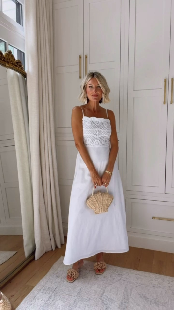 The detailing on this white maxi is so pretty 😍 such a great staple to have for vacations, date nights, etc.! Wearing XS. Loverly Grey, Loft, white maxi dress, summer dress, vacation dress, summer fashion, summer outfit ideas

#LTKootd #LTKSeasonal #LTKTravel