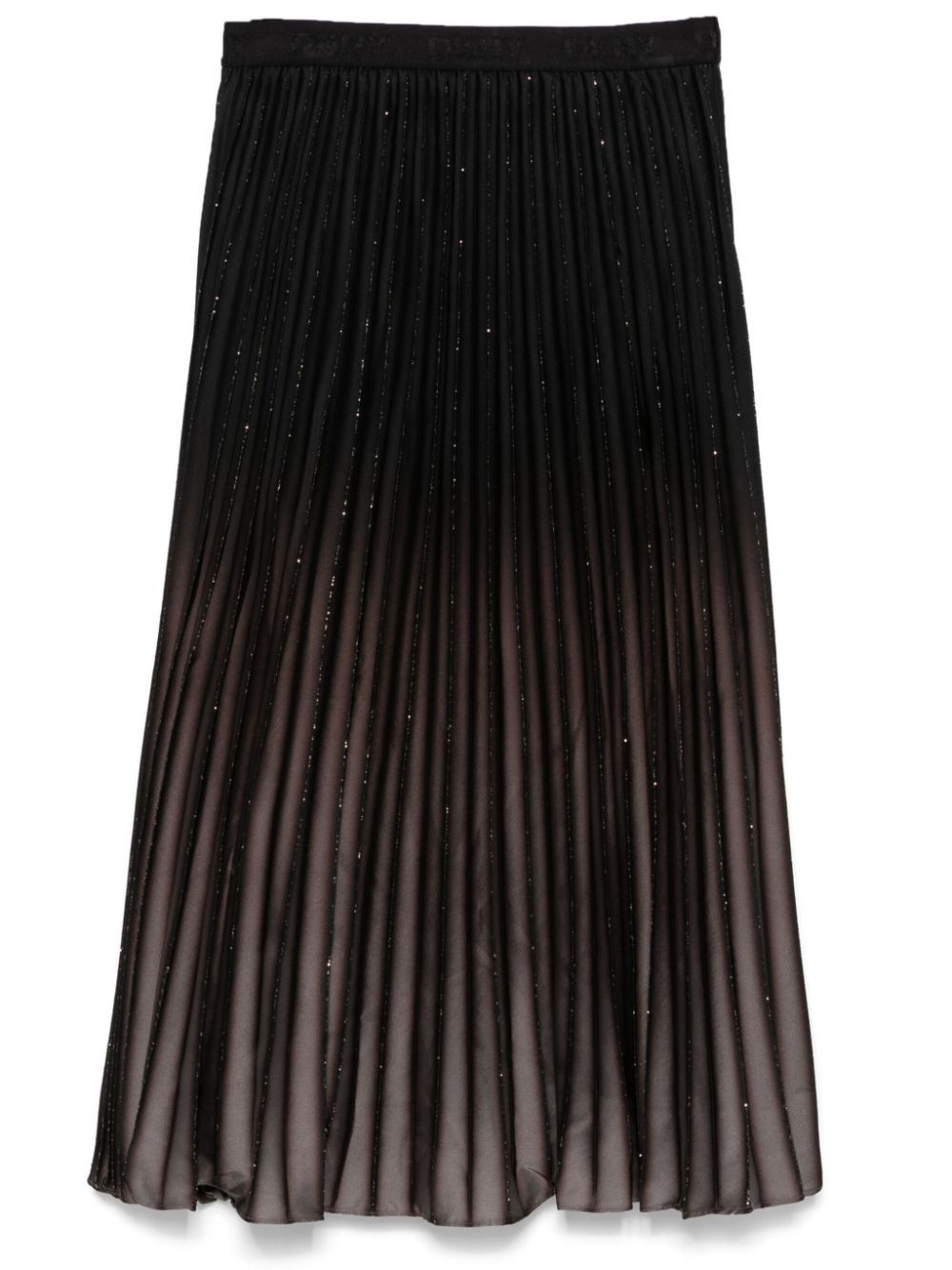 DKNY foiled pleated midi skirt - Grey | Farfetch Global