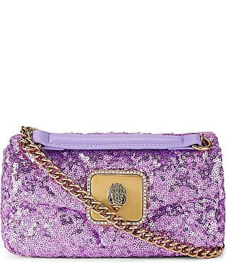 Kurt Geiger London Mini Pimlico Sequin Crossbody Bag - Purple | Dillard's