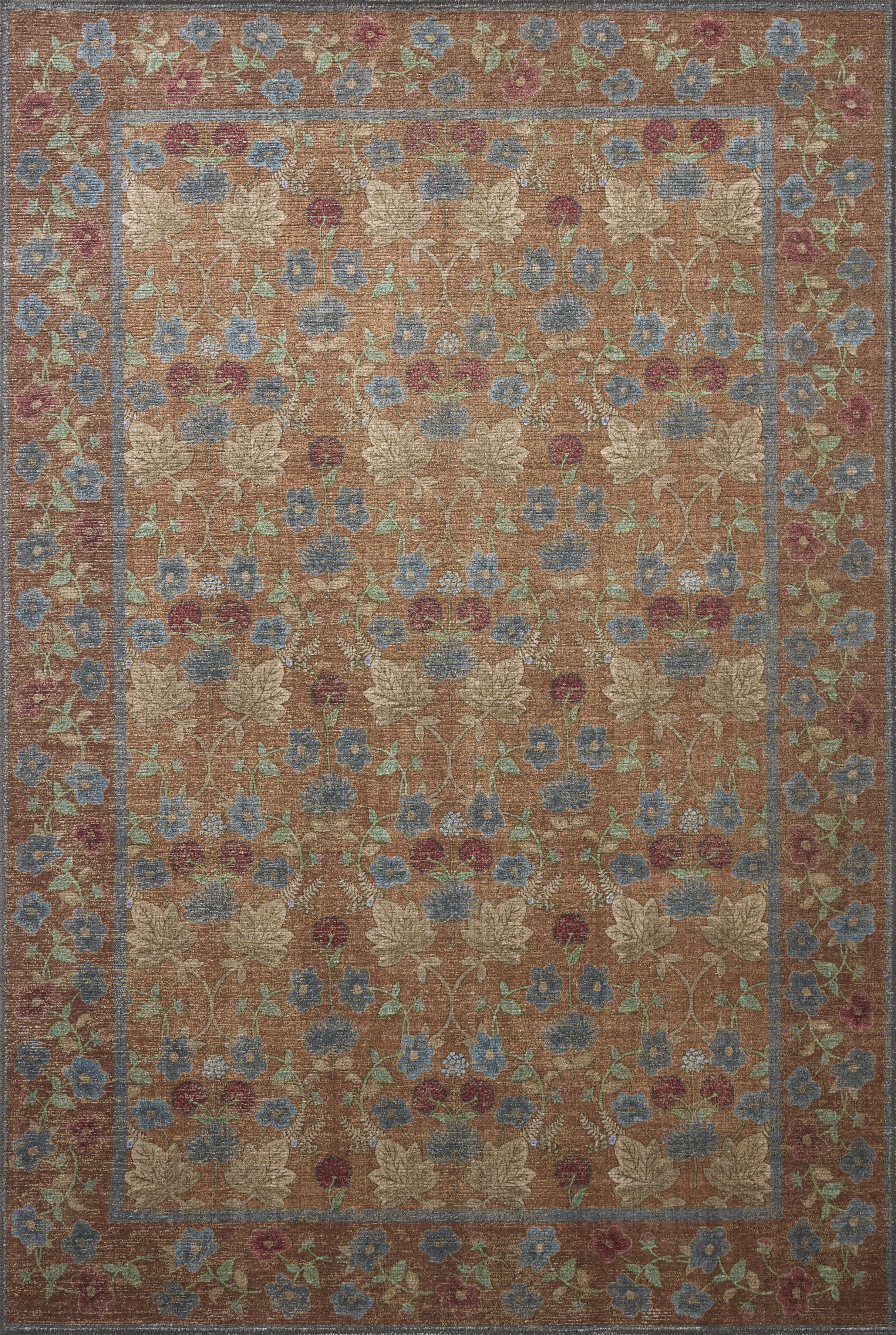 Rifle Paper Company x Loloi Edinburgh Cinnamon / Multi  Area Rug | Wayfair North America