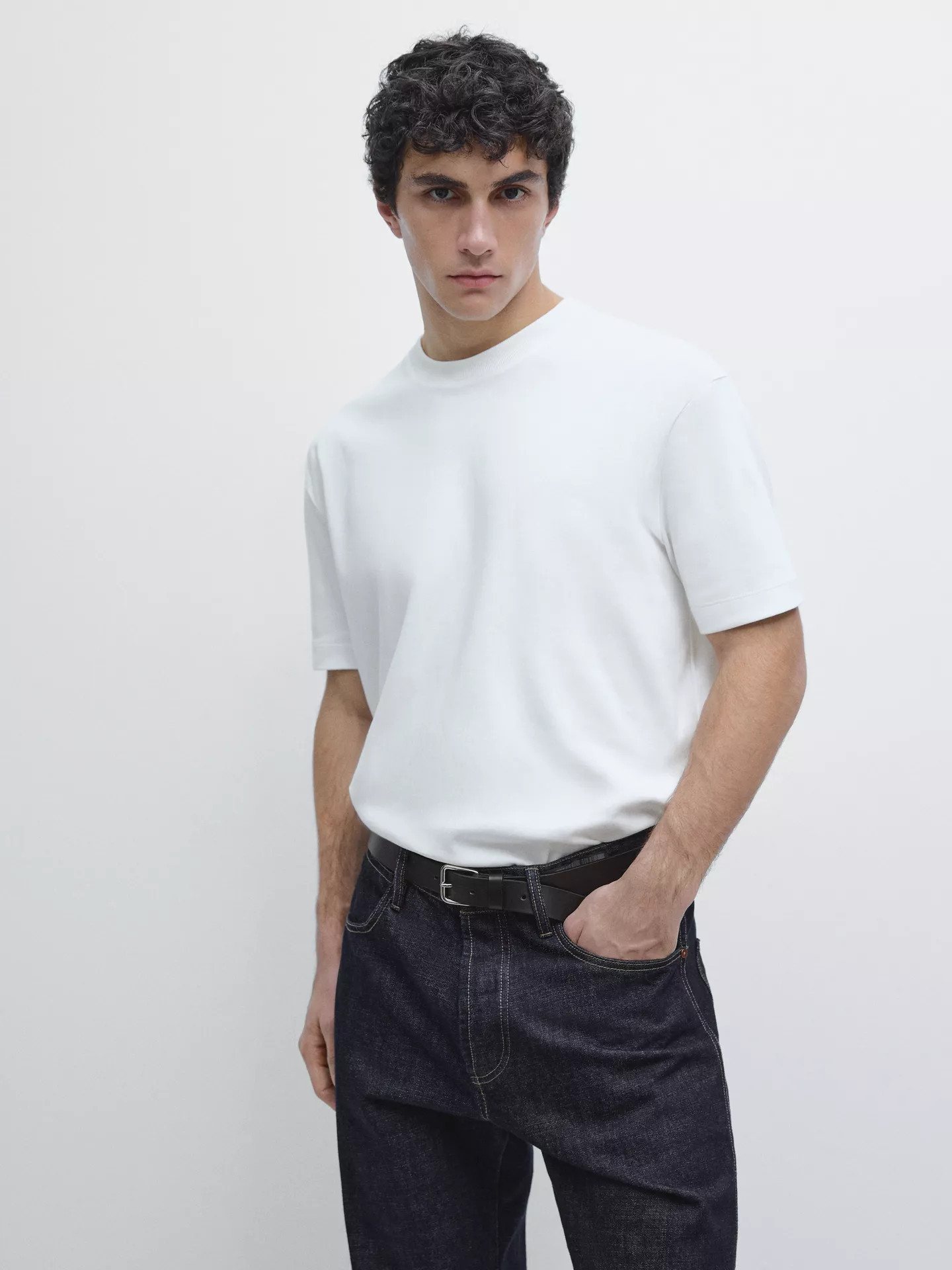 VIEW LOOK
100% cotton medium weight T-shirt
    
 $70  Colour  White  +9  Add to basket | Massimo Dutti US