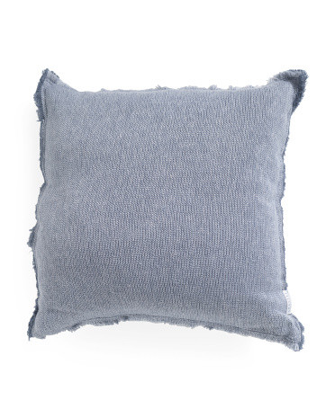 20x20 Frayed Washed Pillow | TJ Maxx