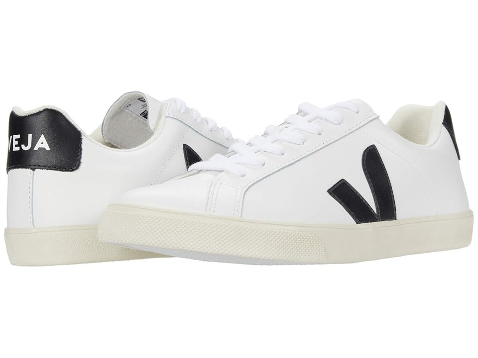 VEJA Esplar Logo Women's Shoes Extra White/Black : EU 39 (US Women's 8) M, Leather | Zappos