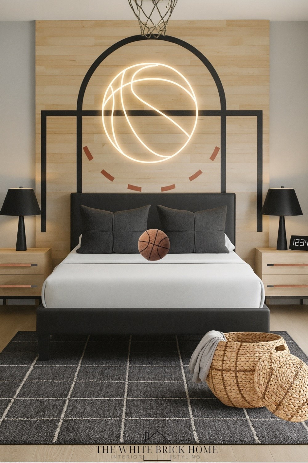 Some major style points with these basketball themed bedroom - this statement wall light and sporty decor brings the except the court into your kiddos bedroom!

Boys room, boys bedroom, kids room, kids bedroom, boys room basketball, boys room wall light, boys room area rug, boys room decor, boys bed, boys room, teen boy bedroom, teen boys basketball room, boys room lamp,
Boys room lighting, boys room theme, boys room furniture,
Boys room hamper,
Boys room ideas, boys room basketball ideas, boys room wall decor, pottery barn teen, Wayfair 

#LTKKids #LTKStyleTip #LTKHome