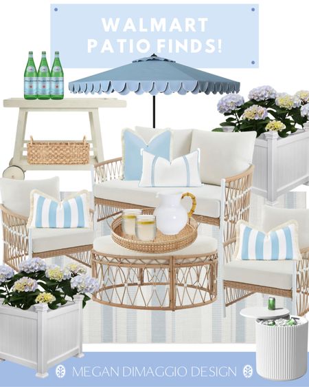 Walmart look for less patio finds!! This set is a best seller because not only is it a Serena & Lily inspired set for thousands less…it’s super comfortable too!! Plus you can also buy the pieces individually this year 🙌🏻 ☀️ 

Also love these new planter finds, outdoor rug, and this cooler side table looks so awesome! 

#LTKsalealert #LTKhome #LTKSeasonal