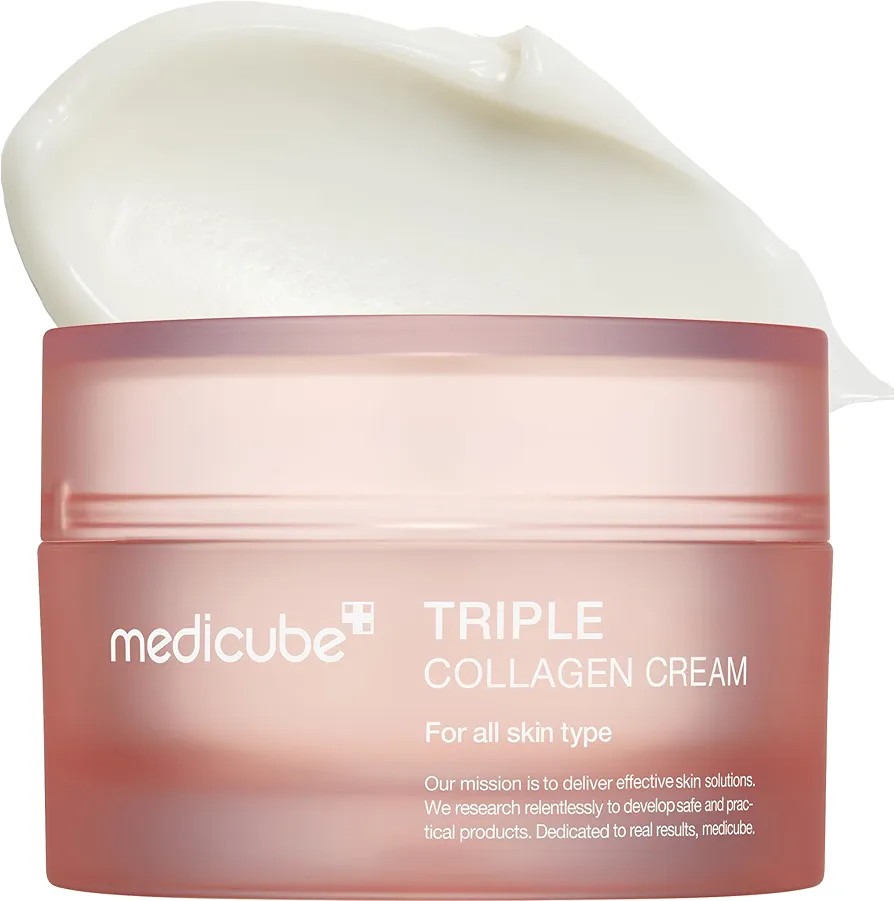 Medicube Triple Collagen Cream - Hydrating & Firming Moisturizer with Hyaluronic Acid, Premium El... | Amazon (US)
