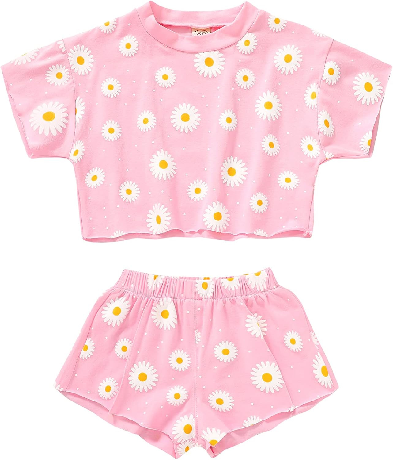 Kids Toddler Baby Girls Shorts Outfits Set Leopard Print Ruffle Dress T-Shirt Tops+Short Pants 2... | Amazon (US)