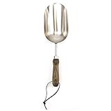 Burpee 15" Stainless Steel Soil Scoop | Durable Long Lasting Garden Tool | Leather Wrist Strap 5" Ha | Amazon (US)