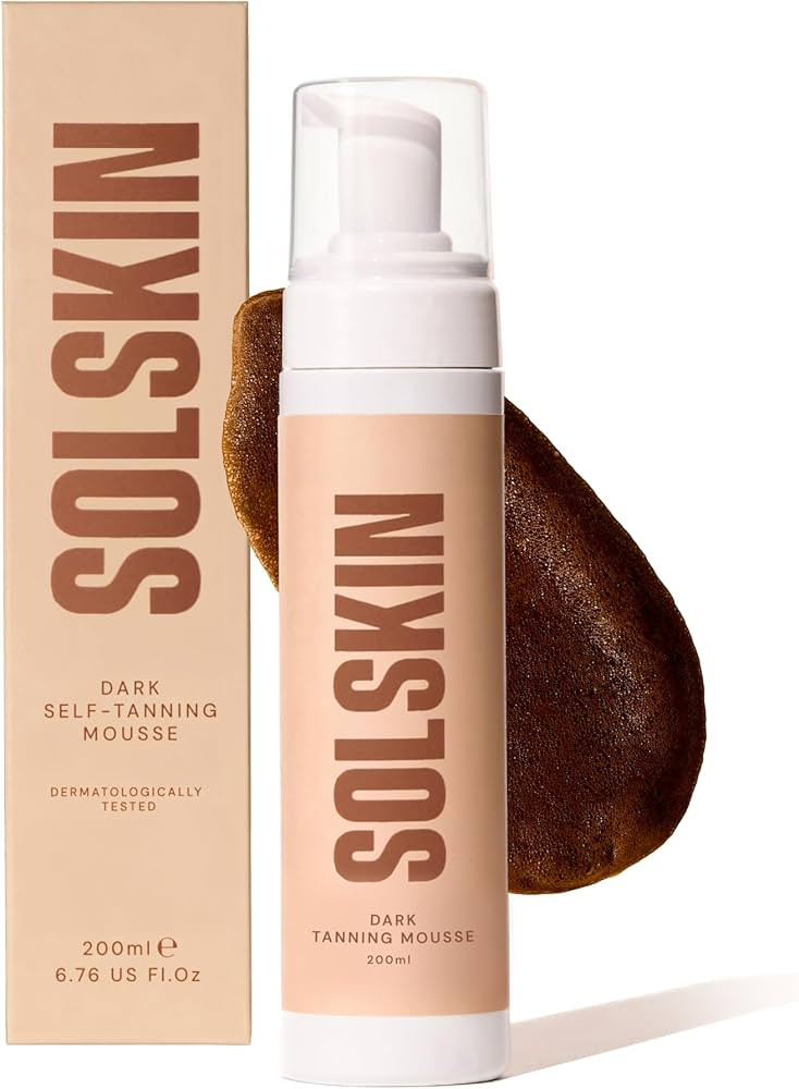 SOLSKIN Tanning Mousse with Hyaluronic Acid & Aloe for Natural Bronze Glow - Fast-drying Fake Tan... | Amazon (UK)