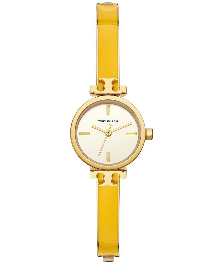 Tory Burch Women's Slim Gold-Tone Stainless Steel Bracelet Watch 22mm & Reviews - Macy's | Macys (US)