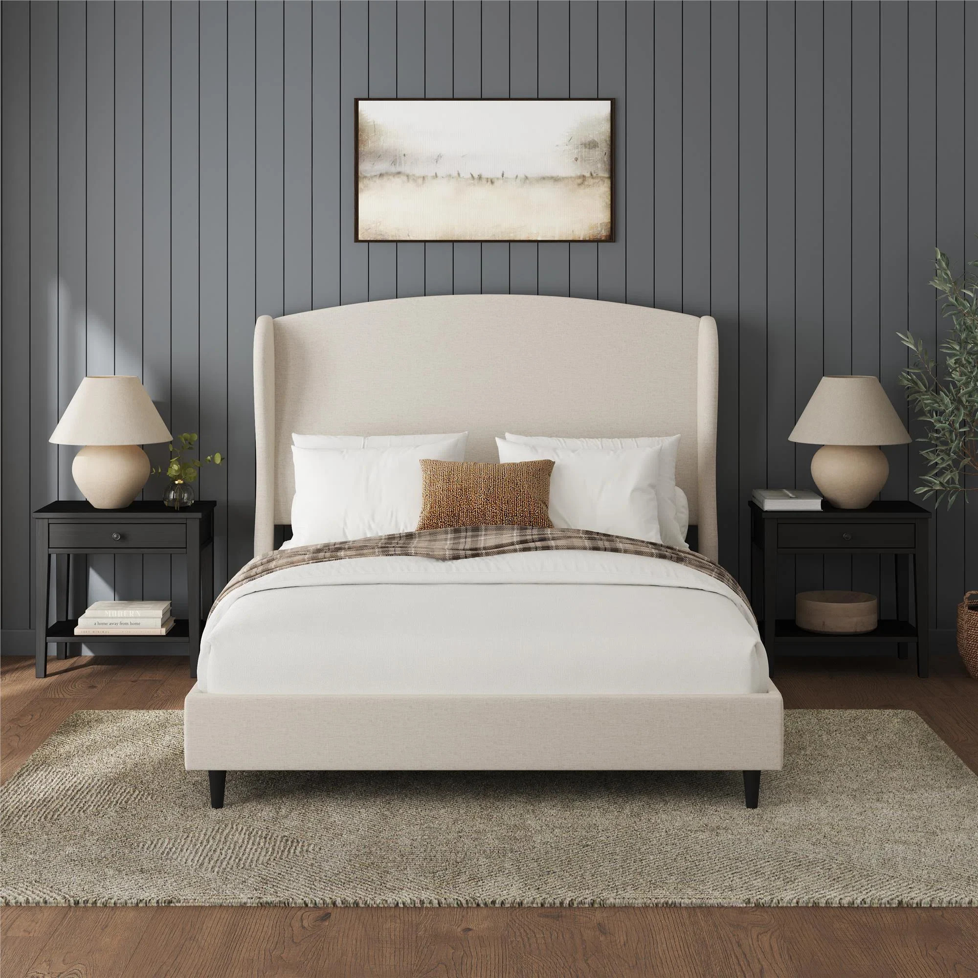 Latitude Run® Mikala Wingback Platform Bed Frame & Reviews | Wayfair | Wayfair North America