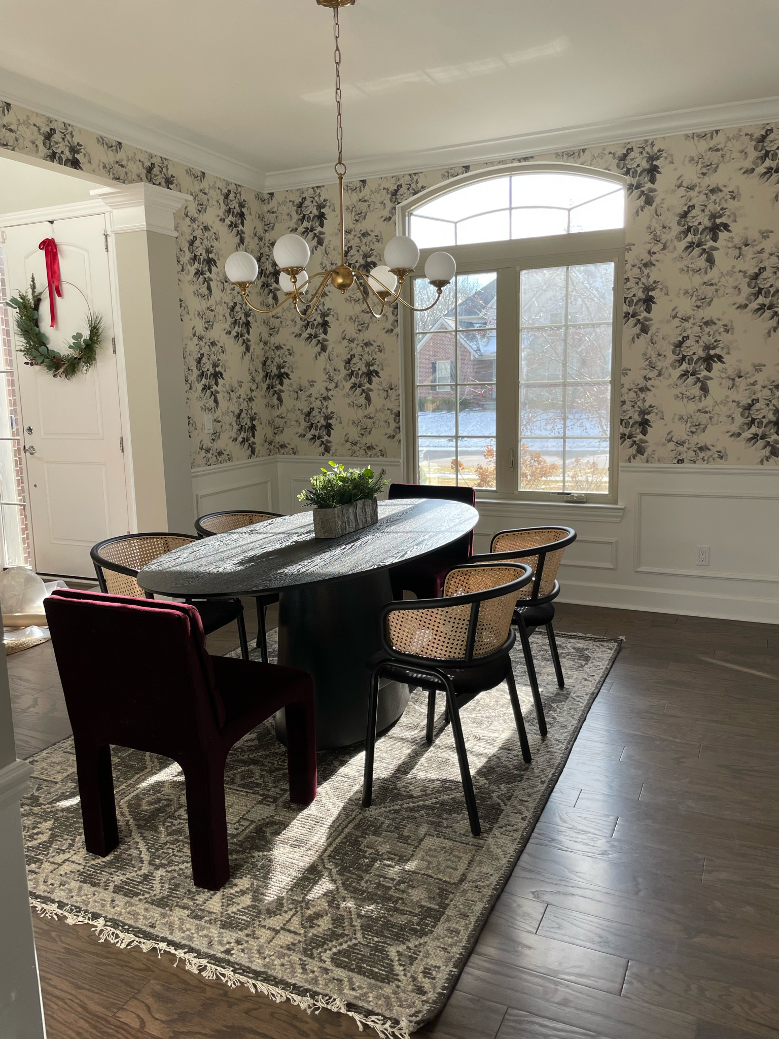 Transitional with a vintage flare is now my new favorite!  This original dining room fell flat so I knew we needed to elevate the space with layered textures, patterns and a vintage twist.  
The outcome became a stunning space the client absolutely loves!  Oh and we’re not quite done, stay tuned for the finished space soon! 

#LTKhome #LTKover40