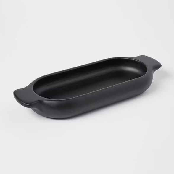60oz Acacia Modern Dough Bowl Black - Threshold™ | Target