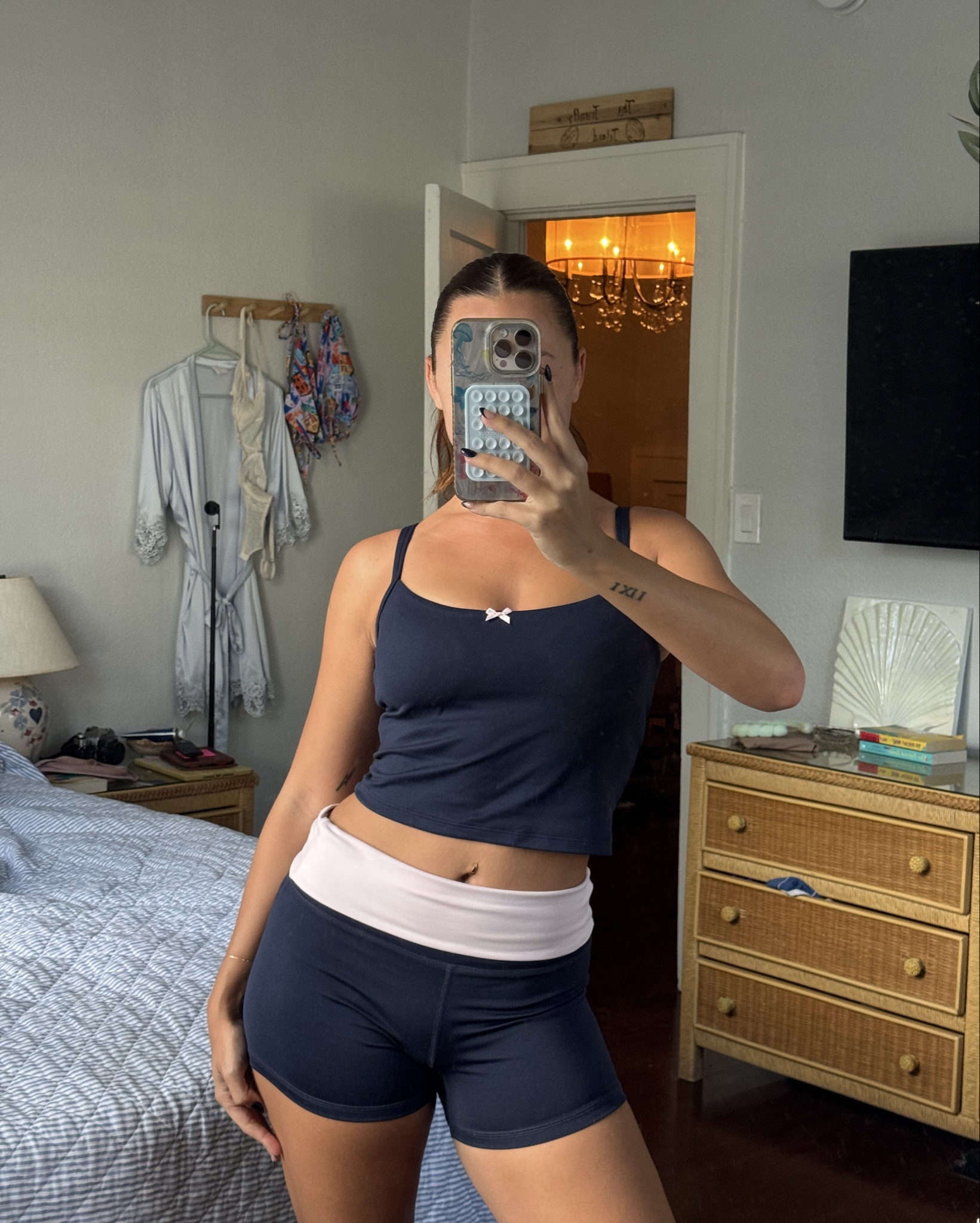 the cutest little y2k active set! wearing a M in both! I love the navy blue & baby pink combo 

#LTKFindsUnder50 #LTKSaleAlert #LTKActive