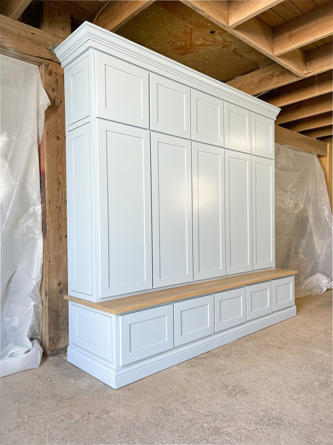 The Oscar Hall Tree Mudroom Organization Entryway Coat Rack Lockers Storage - Etsy | Etsy (US)