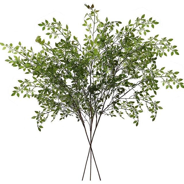 Coolmade 4Pack Artificial Plant Leaves Branches 43" Faux Leaf Spray Green Eucalytus Branches Arti... | Walmart (US)