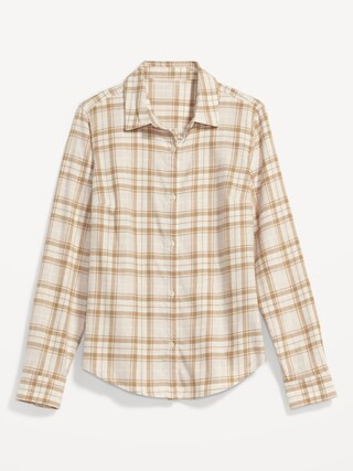 Plaid Flannel Classic Shirt for Women | Old Navy (US)