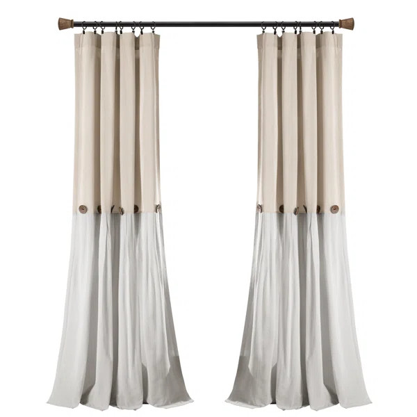 Ruya Semi-Sheer Curtain Panel | Wayfair North America
