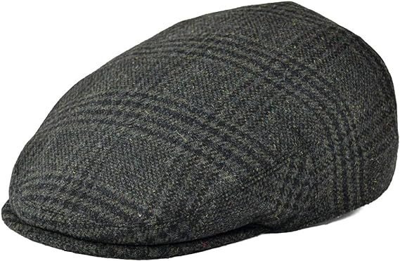 FEINION Men's Wool Tweed Newsboy Ivy Cap Gatsby Golf Flat Hat | Amazon (US)