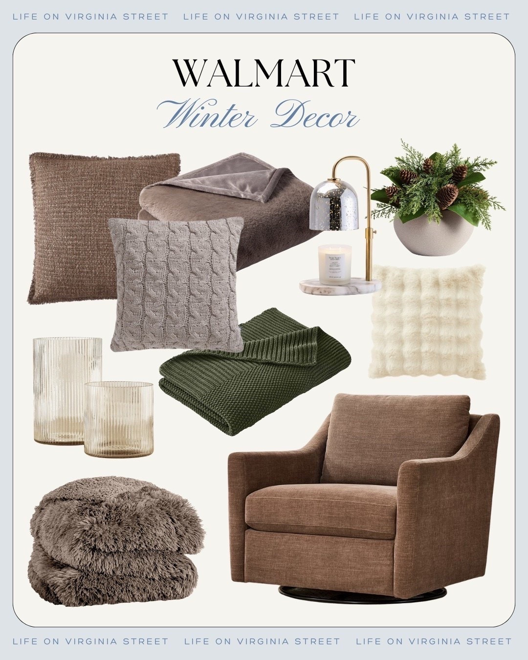 Walmart winter decor 🙌🏻🙌🏻

Throw, armchair, throw pillow, candle, warmer, blanket throw

#LTKFindsUnder100 #LTKSeasonal #LTKHome

#LTKSeasonal #LTKHome