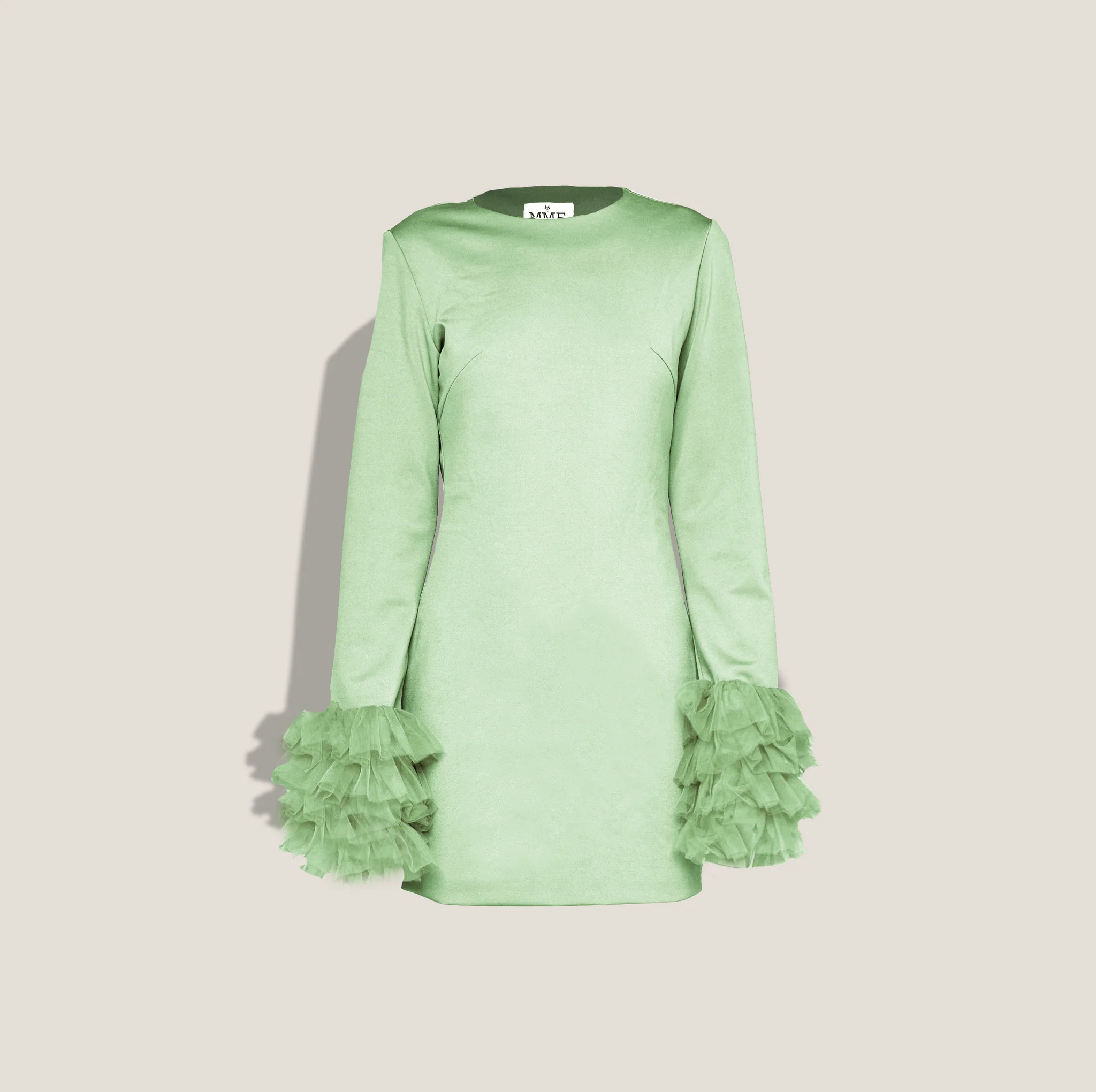 MME. TULLE COCKTAIL DRESS - FRENCH GREEN | MME.MINK