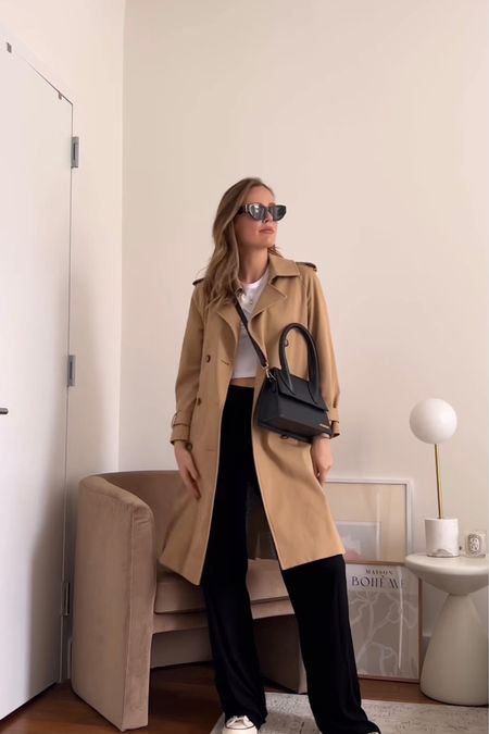 Comfy lounge pants and trench coat outfit 

#LTKstyletip #LTKSeasonal