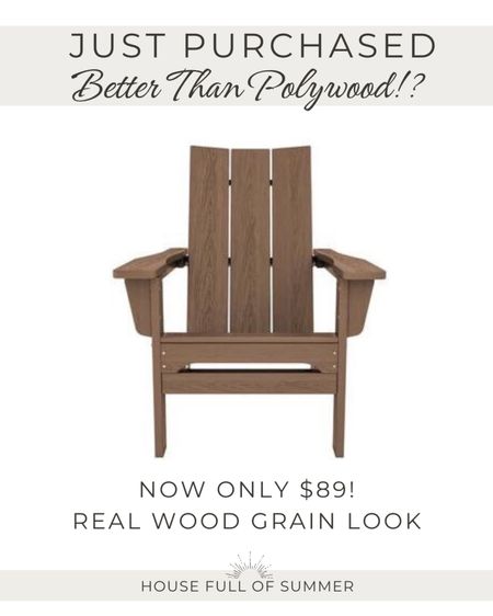 Replacing my wood Adirondack chairs with these HIPS chairs. Same material as Polywood! 
Waterproof folding outdoor chairs 
Patio furniture pool furniture 

#LTKsalealert #LTKhome #LTKfindsunder100