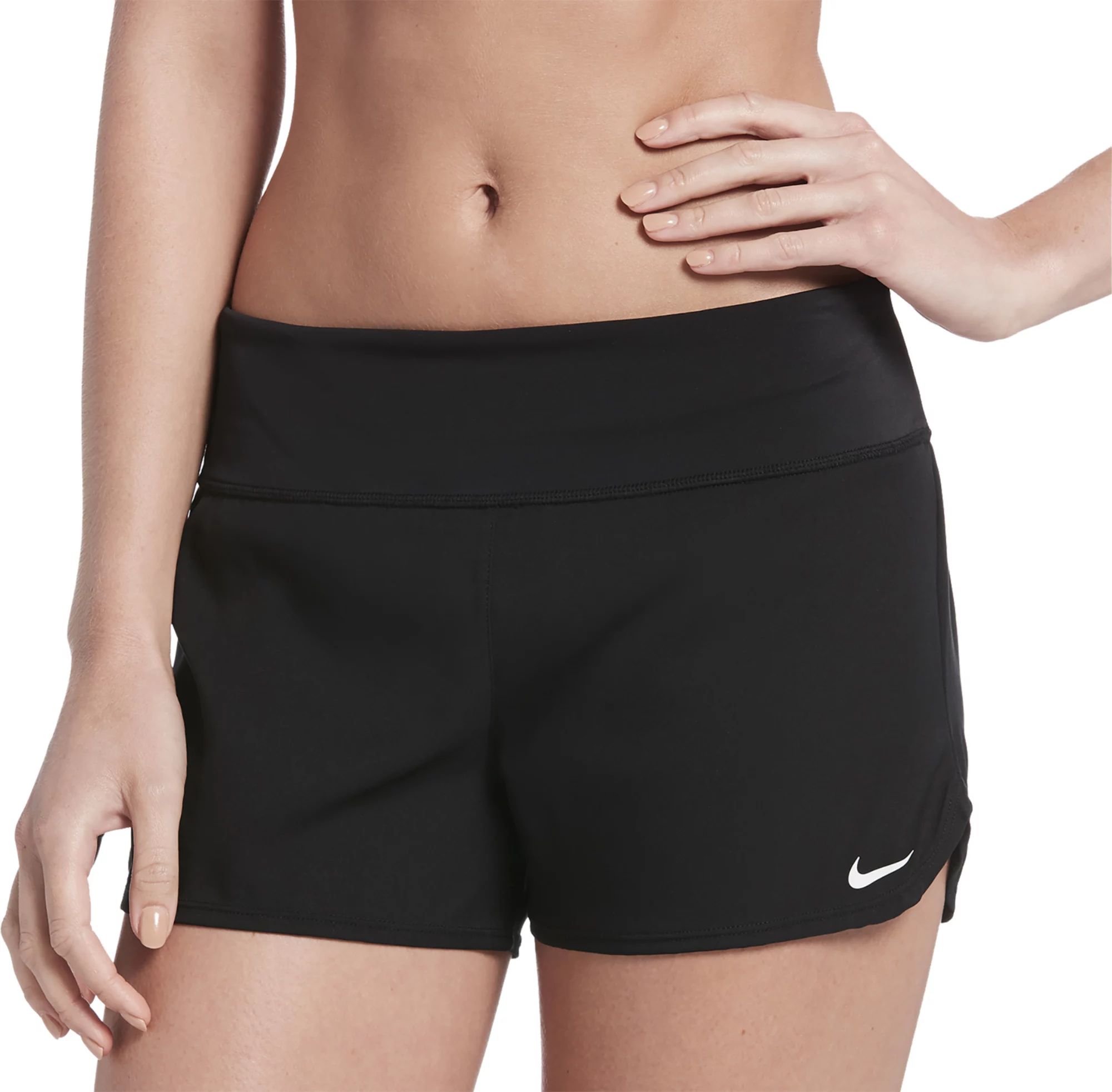 Nike Women's Solid Element Swim Board Shorts, Medium, Black | Dick's Sporting Goods