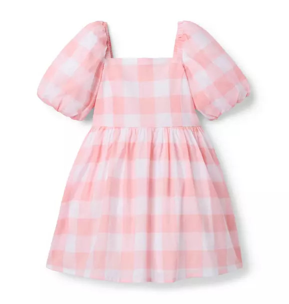Gingham Puff Sleeve Dress | Janie and Jack
