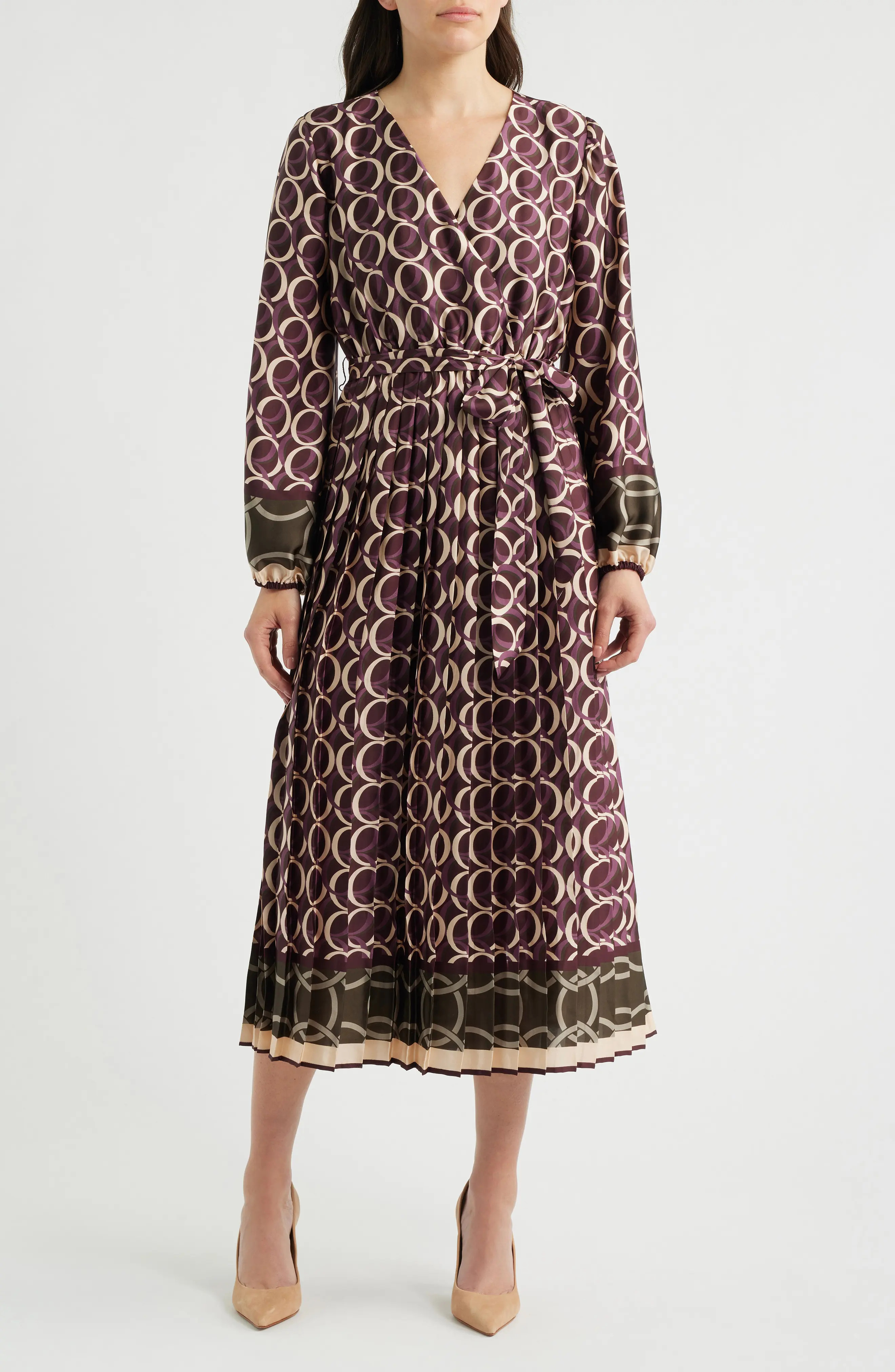 Geo Print Long Sleeve Dress (Women) | Nordstrom | Nordstrom
