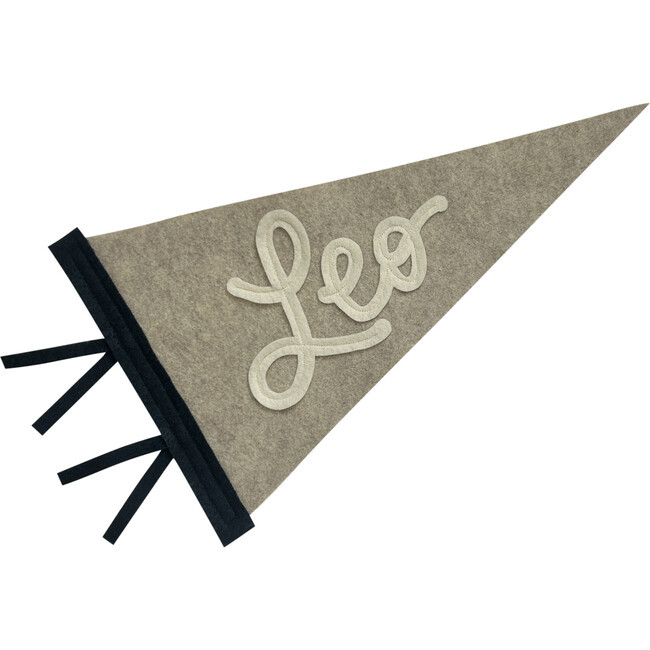 Custom Name Pennant, Beige and Navy | Maisonette