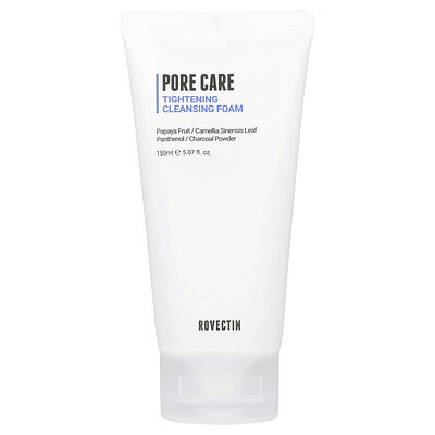 Rovectin, Pore Care Tightening Cleansing Foam, 5.07 fl oz (150 ml) | iHerb
