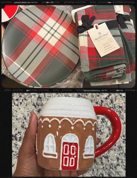 Christmas plates, napkins and gingerbread house mug #christmasplates #christmasmug #coffeemug

#LTKGiftGuide #LTKSeasonal #LTKHoliday