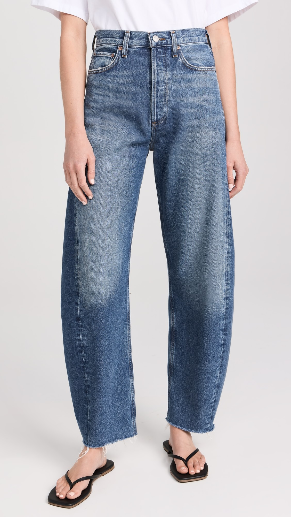 AGOLDE Luna High Rise Curved Taper Jeans | Shopbop | Shopbop