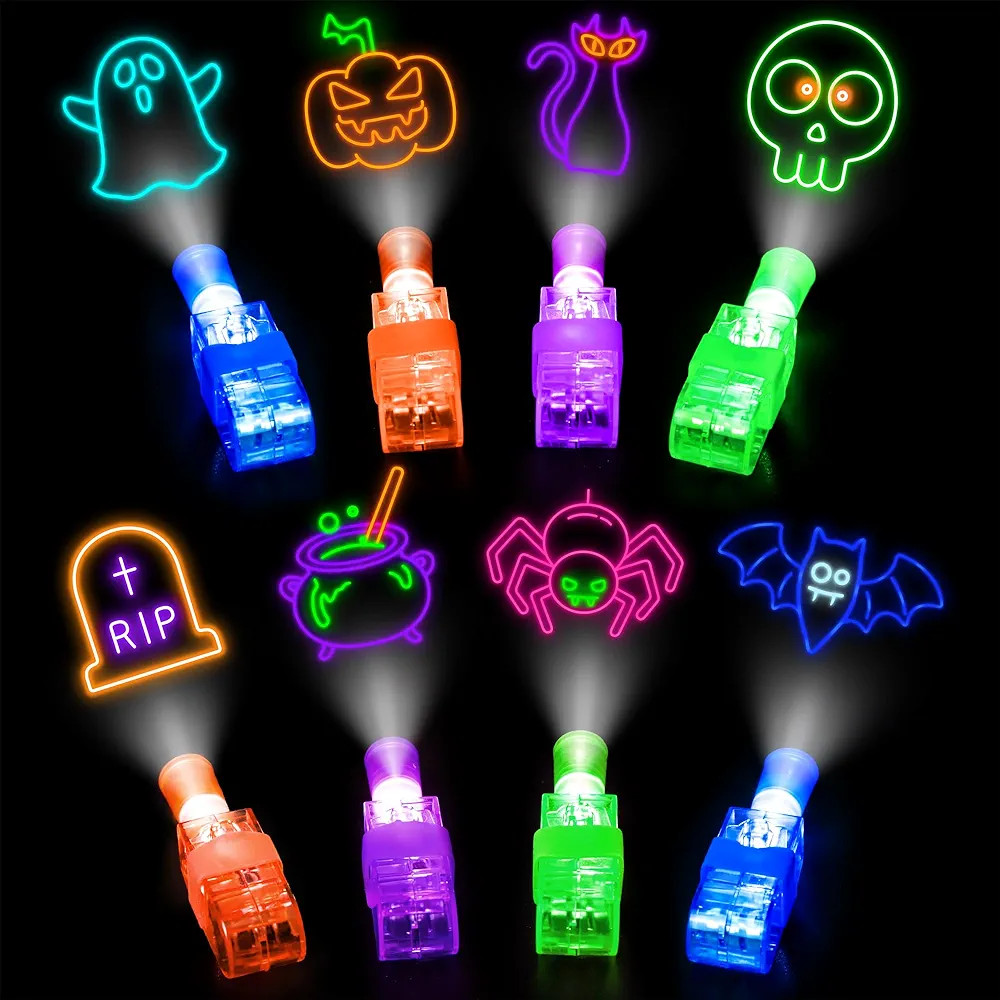 Halloween Party Favors, 40 Finger Lights for Kids Halloween Goodie Bag Fillers Basket Pinata Stuf... | Amazon (US)
