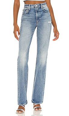 GRLFRND Melanie High Rise Flare in Catalina from Revolve.com | Revolve Clothing (Global)