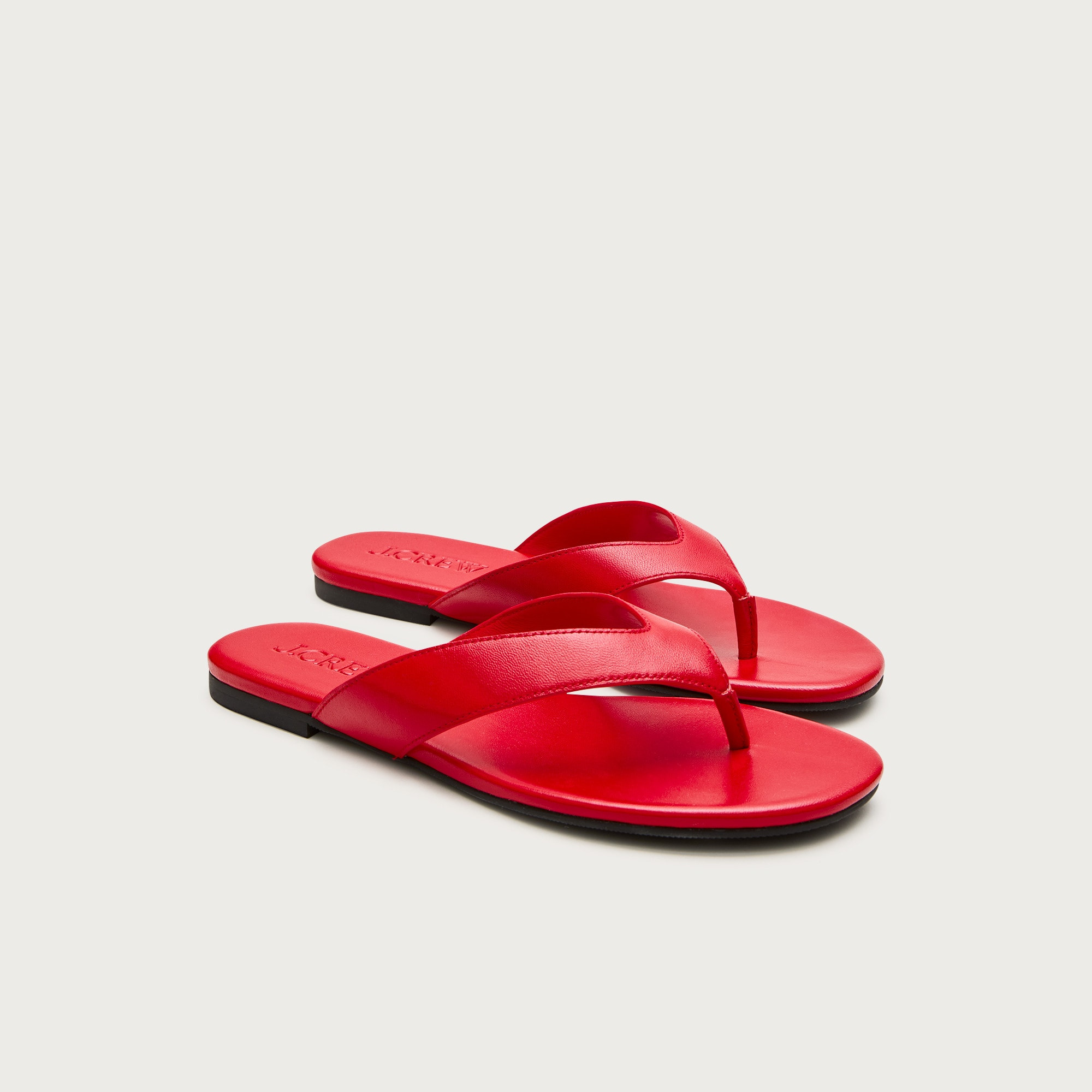 Audrey slim thong sandals in leather | J. Crew US