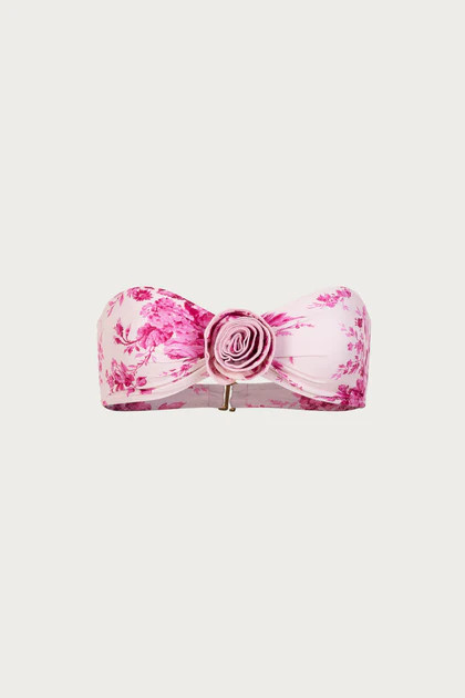 Rosette Bandeau Top (French Floral) | SAME