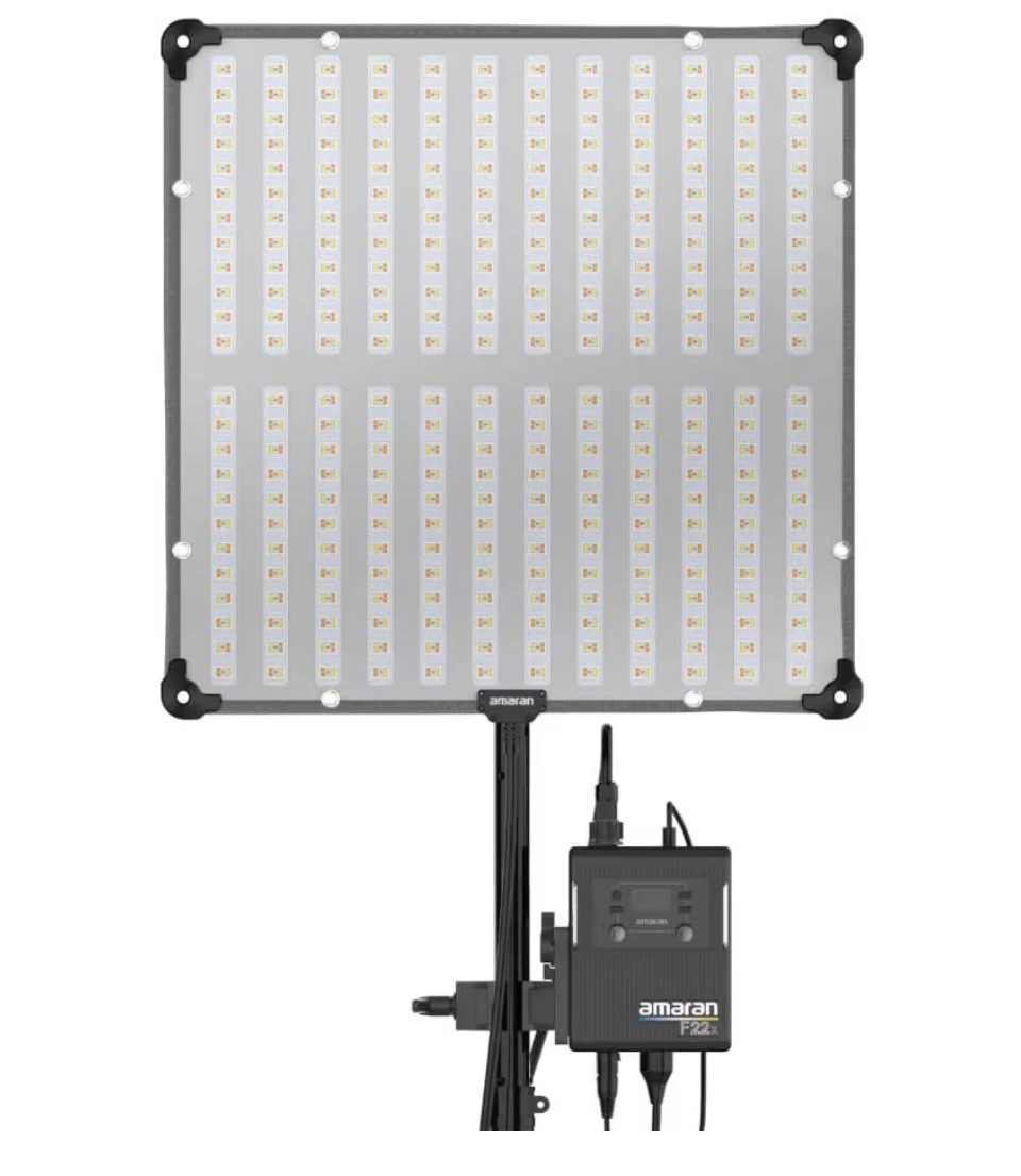 Aputure Amaran F22X Flexible Led Video Light BI-Color 2500K~7500K,200W,9 Lighting FX with Honeycomb Grid Soft Box,Support App Control
