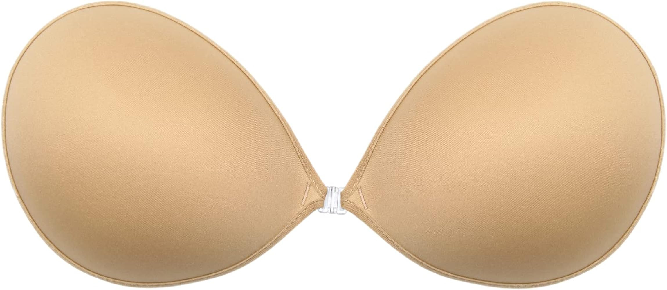 Wingslove Adhesive Bra Sticky Strapless Push up Invisible Reusable Self Silicone Bra for Backless... | Amazon (US)