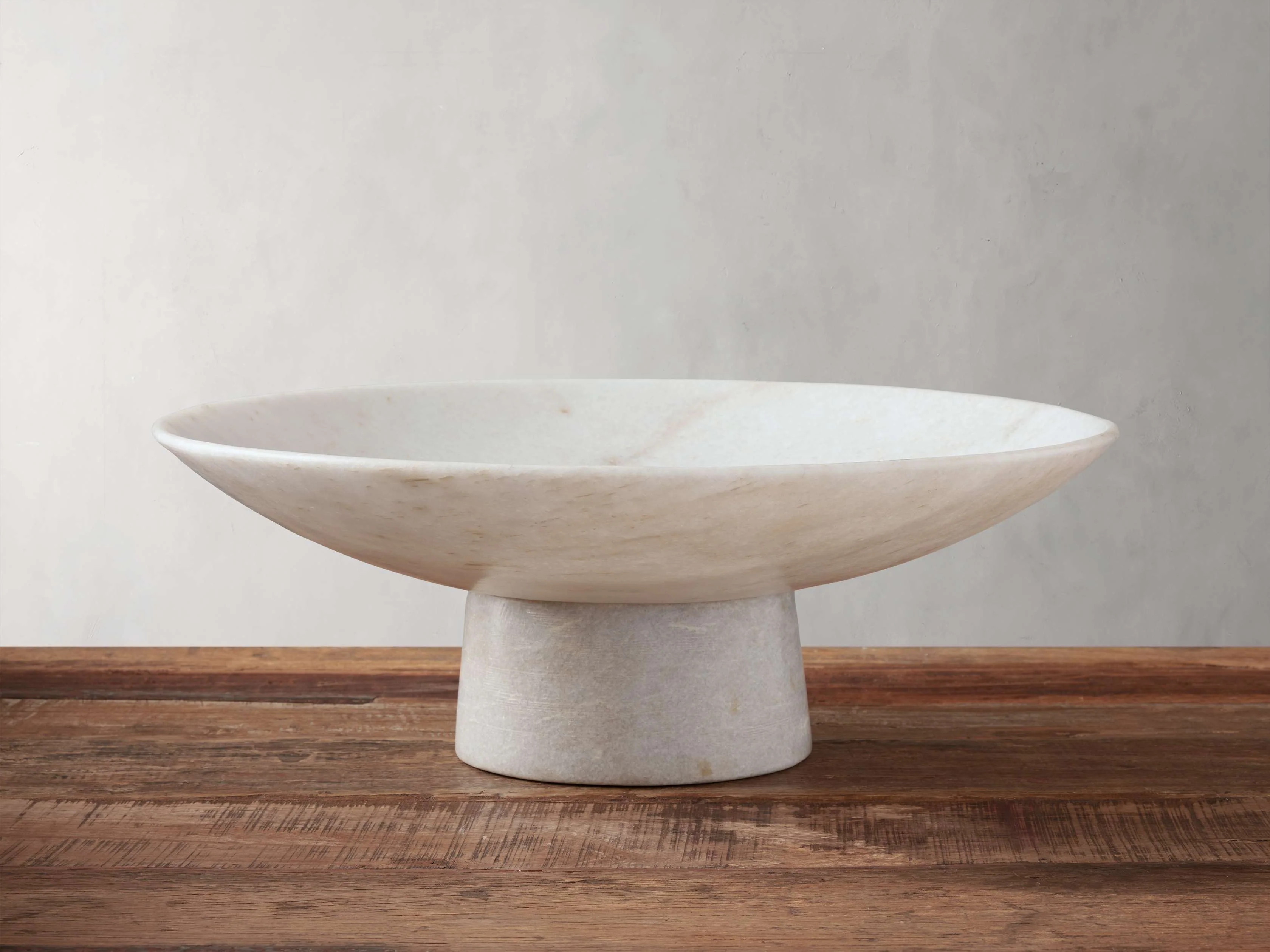 Omo Marble Pedestal Bowl | Arhaus
