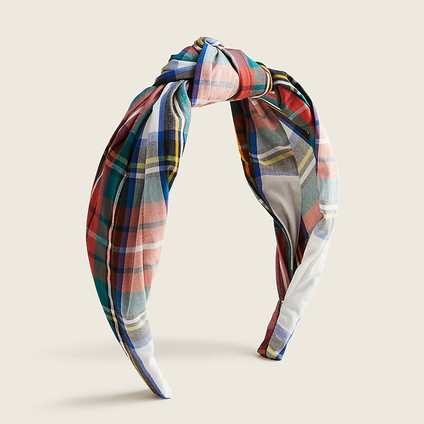 Knot headband in green floral | J. Crew US