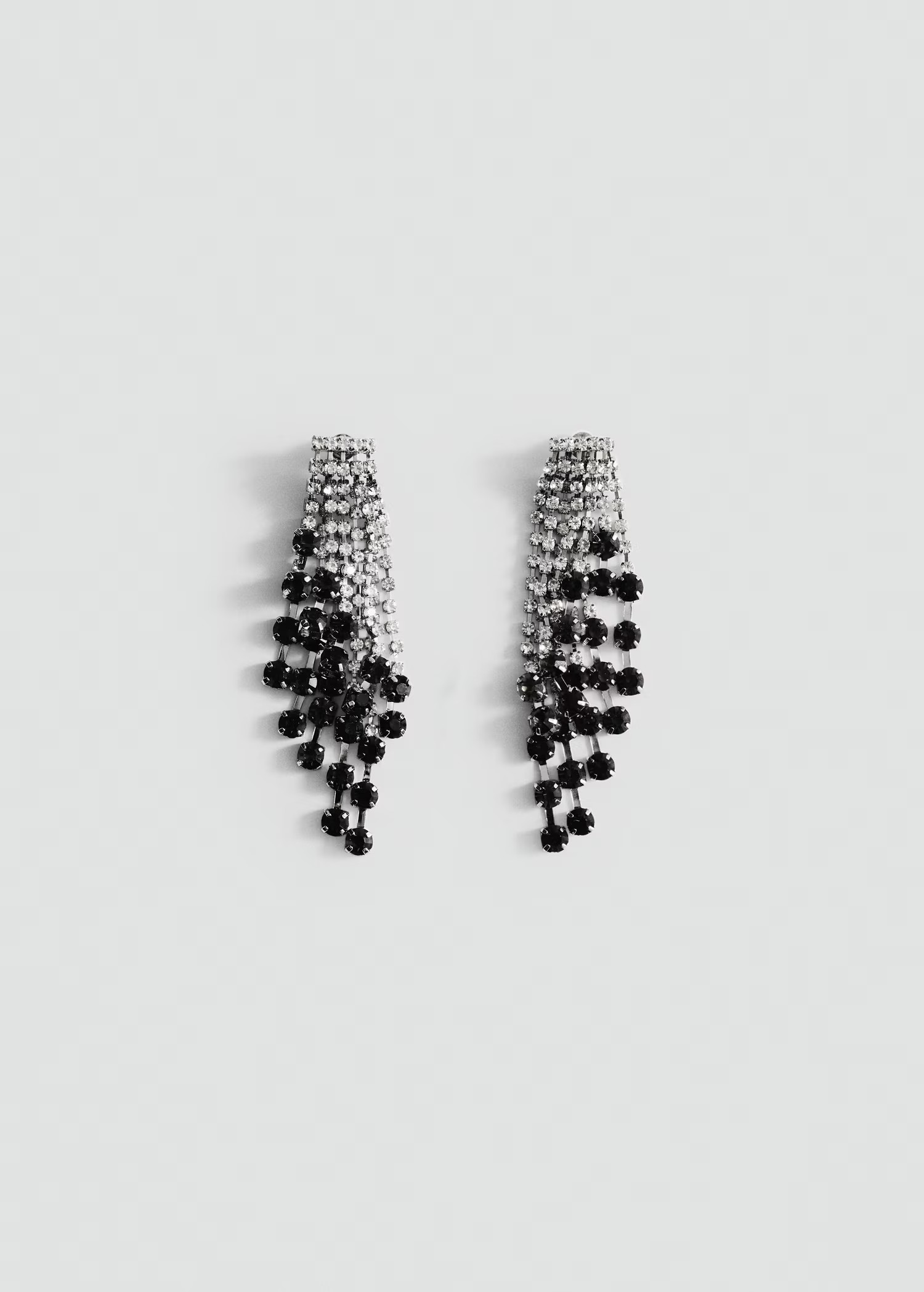 Cascade earrings with faceted crystals - Women | MANGO United Kingdom | MANGO (UK)