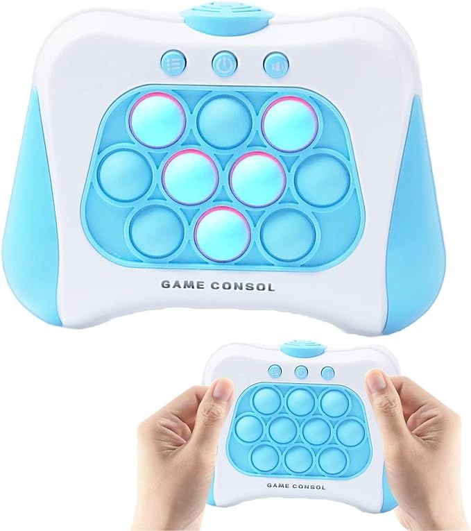 Handheld Game Toy, Light and Sound Press Bubble Game Sensory Fidget Toys Newest Upgrade Fun Class... | Amazon (US)