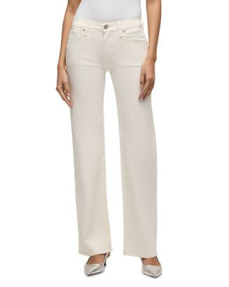 Hudson Kelli Low Rise Straight Jeans in Ecru | Bloomingdale's Women | Bloomingdale's (US)