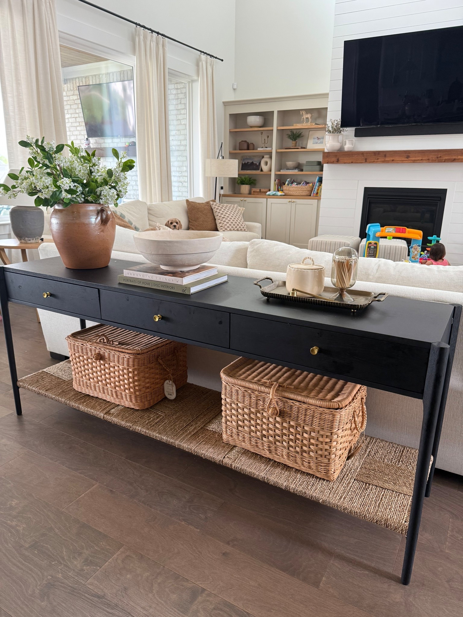 Found these cute lidded studio McGee baskets at target for our console table! 

#LTKHome