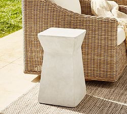 Sanibel Terracotta Square Outdoor Accent Table (12") | Pottery Barn (US)