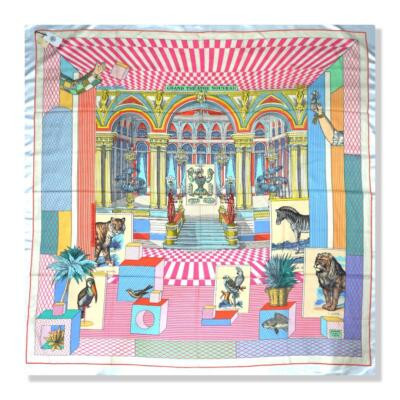 Hermes Shawl Scarf Stole Grand Theatre Nouveau Animal Cashmere Silk New 140 cm  | eBay | eBay US