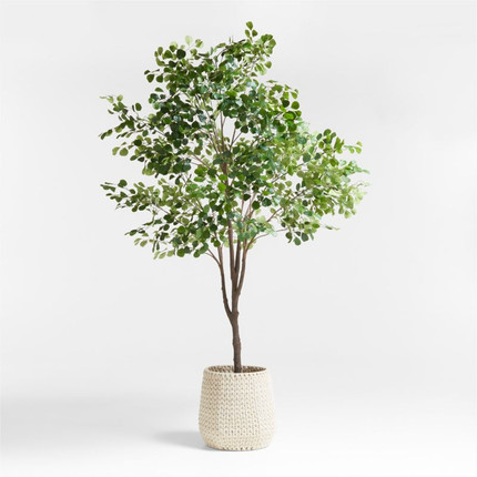 Click for more info about Potted Faux Triangle Ficus Tree 9' + Reviews | Crate & Barrel