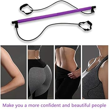 BZ Portable Pilates Stick Muscle Toning Bar Home Gym Pilates with Foot Loop for Yoga, Stretch, Sc... | Amazon (US)